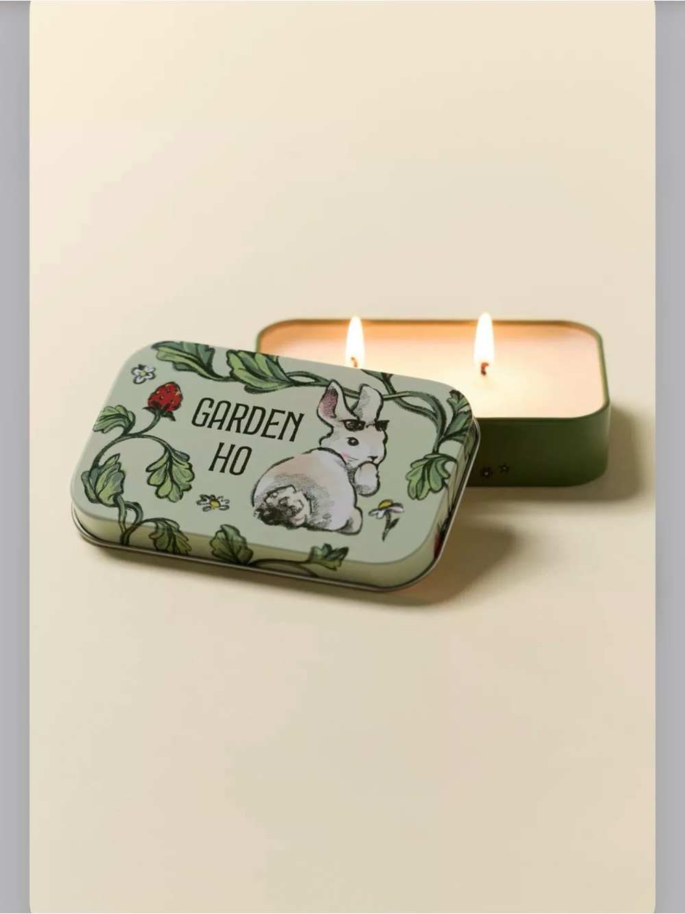 Urban Outfitters sentiments exclusive Tin   Scented Candle - Light Sage Green